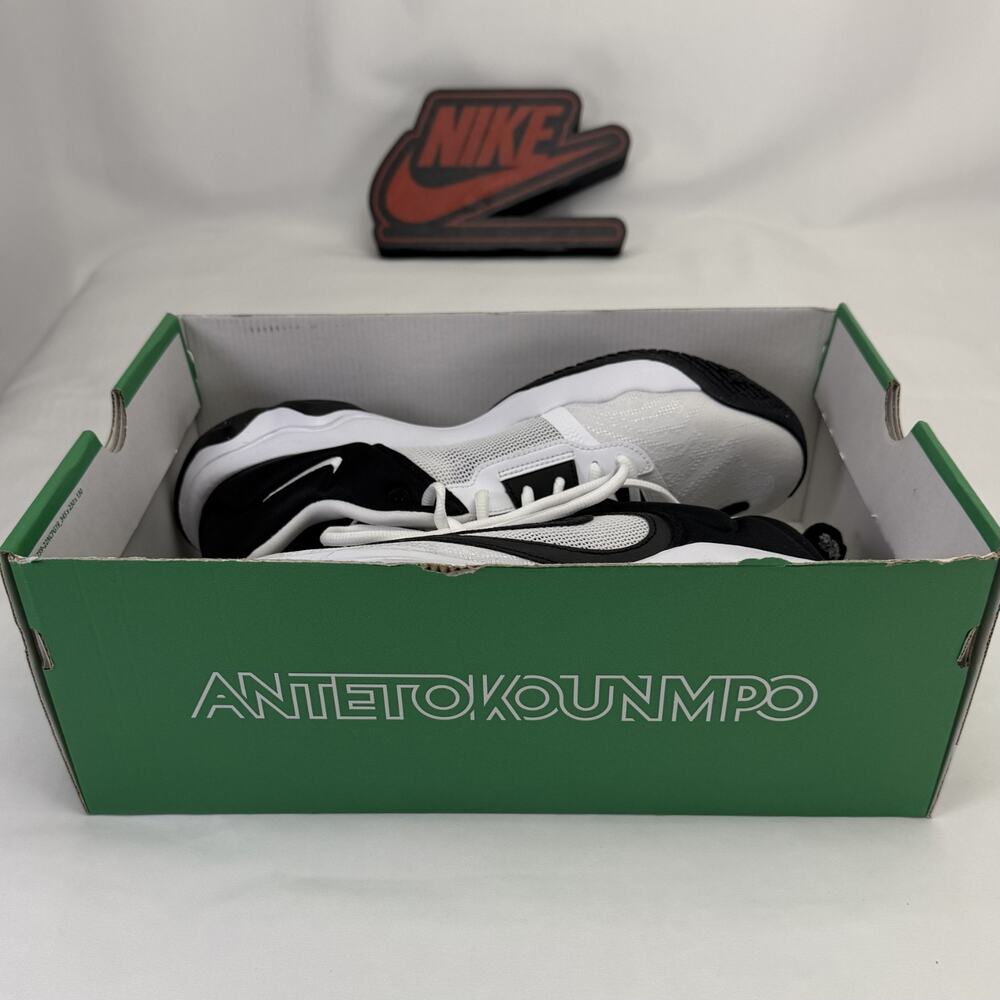 Nike Giannis Immortality‎ 3 Oreo Black White Basketball SZ 11.5 DZ7533-100 - Picture 5 of 7
